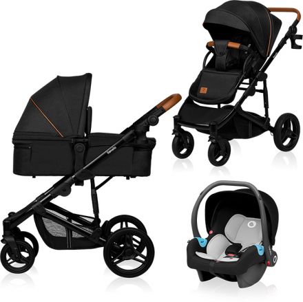 Коляска 3 в 1 Lionelo Mari Tour Black Onyx